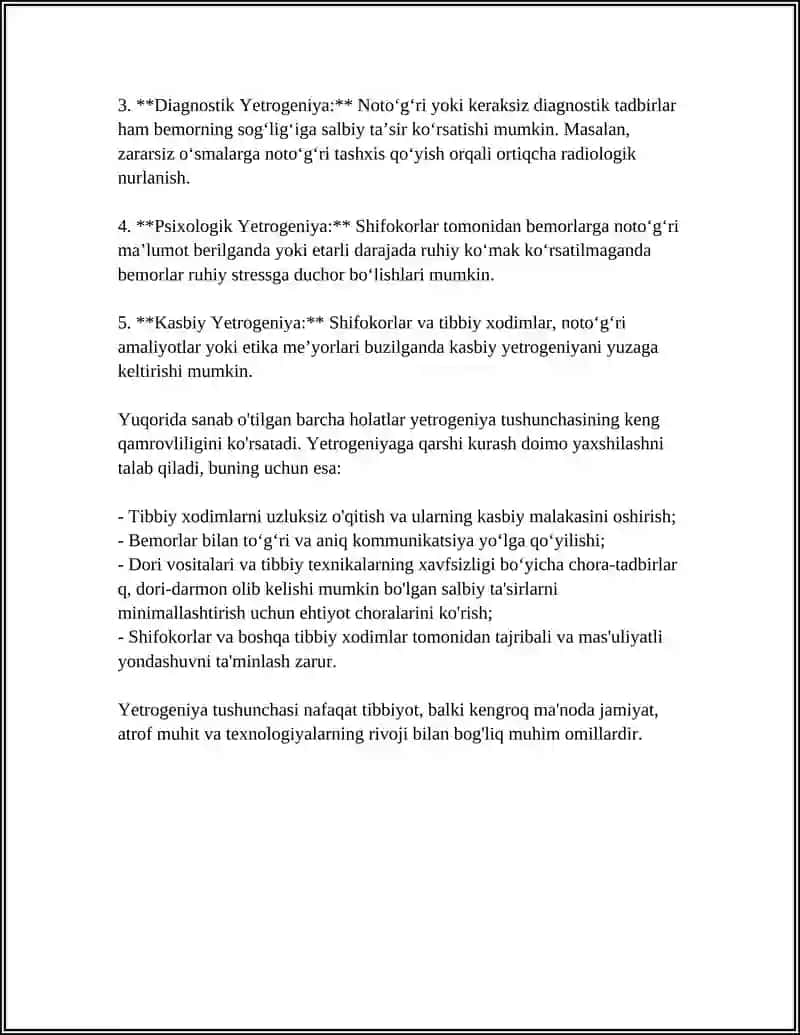 XOZIRGI ZAMONDA TIBBIYODA YETROGENIYA MUAMMOLARI 4