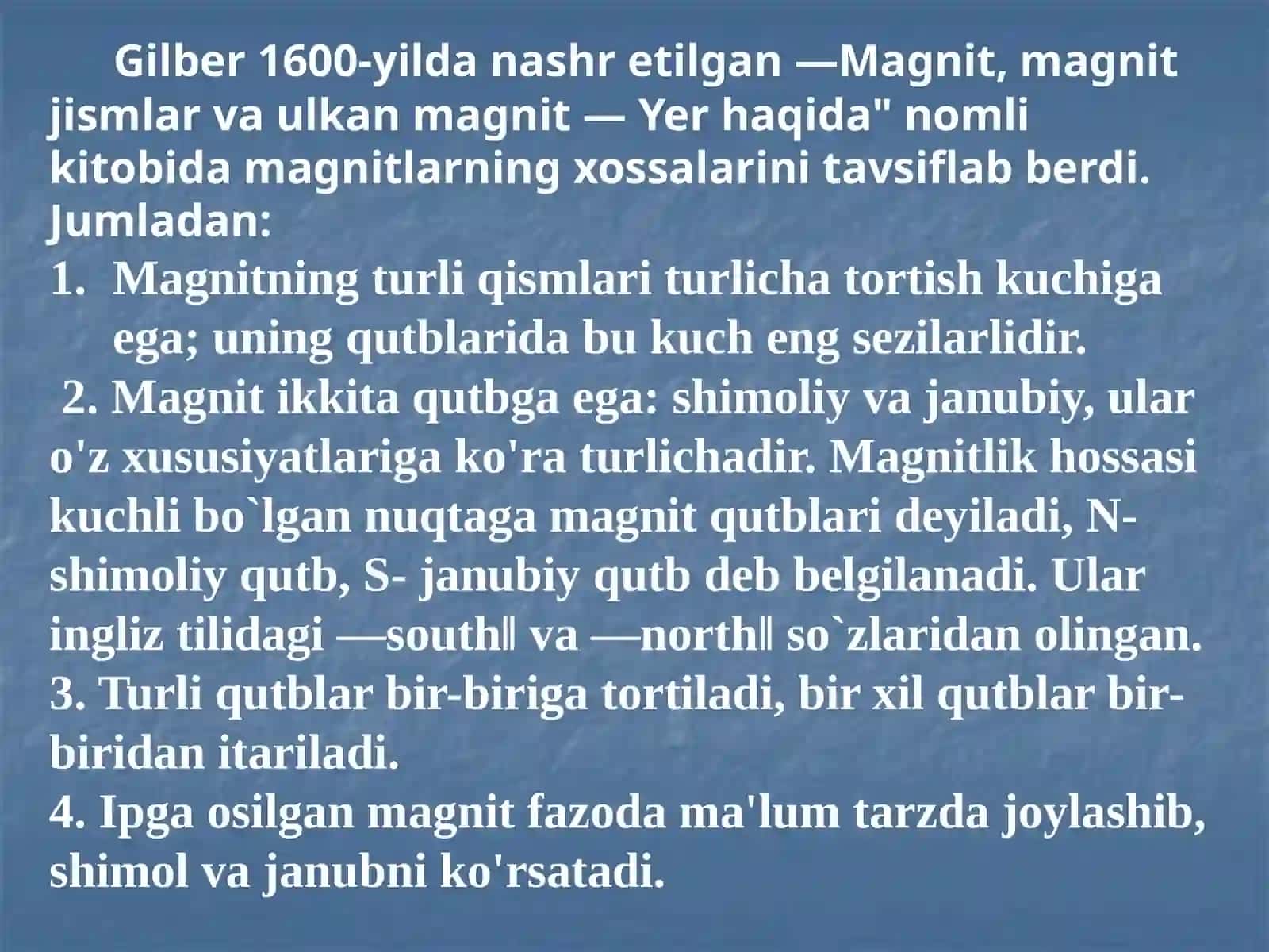 Yerning magnit maydoni 4