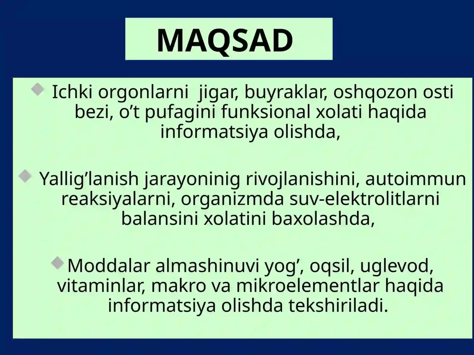 Gan tahlili qonning bioximik tarkibi 4