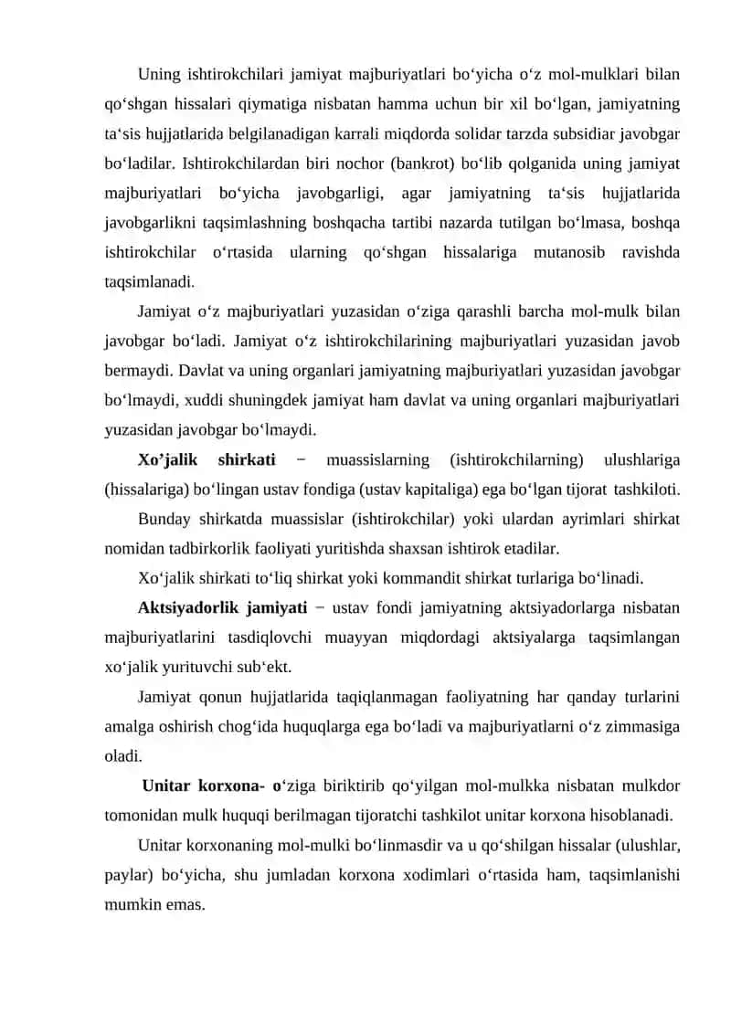 ISHLAB CHIQARISH JARAYONI VA UNI TASHKIL ETISH ASOSLARI 4