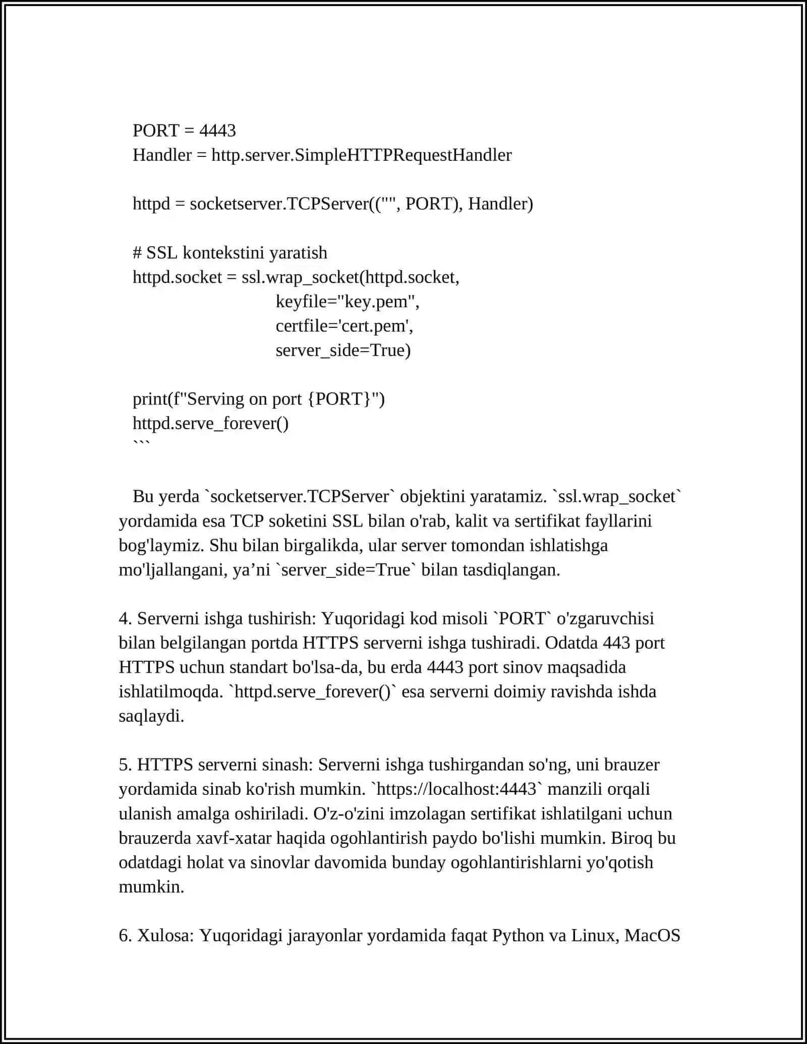 PYTHON’DA HTTPS SERVER YARATISH (SSL BILAN) 4