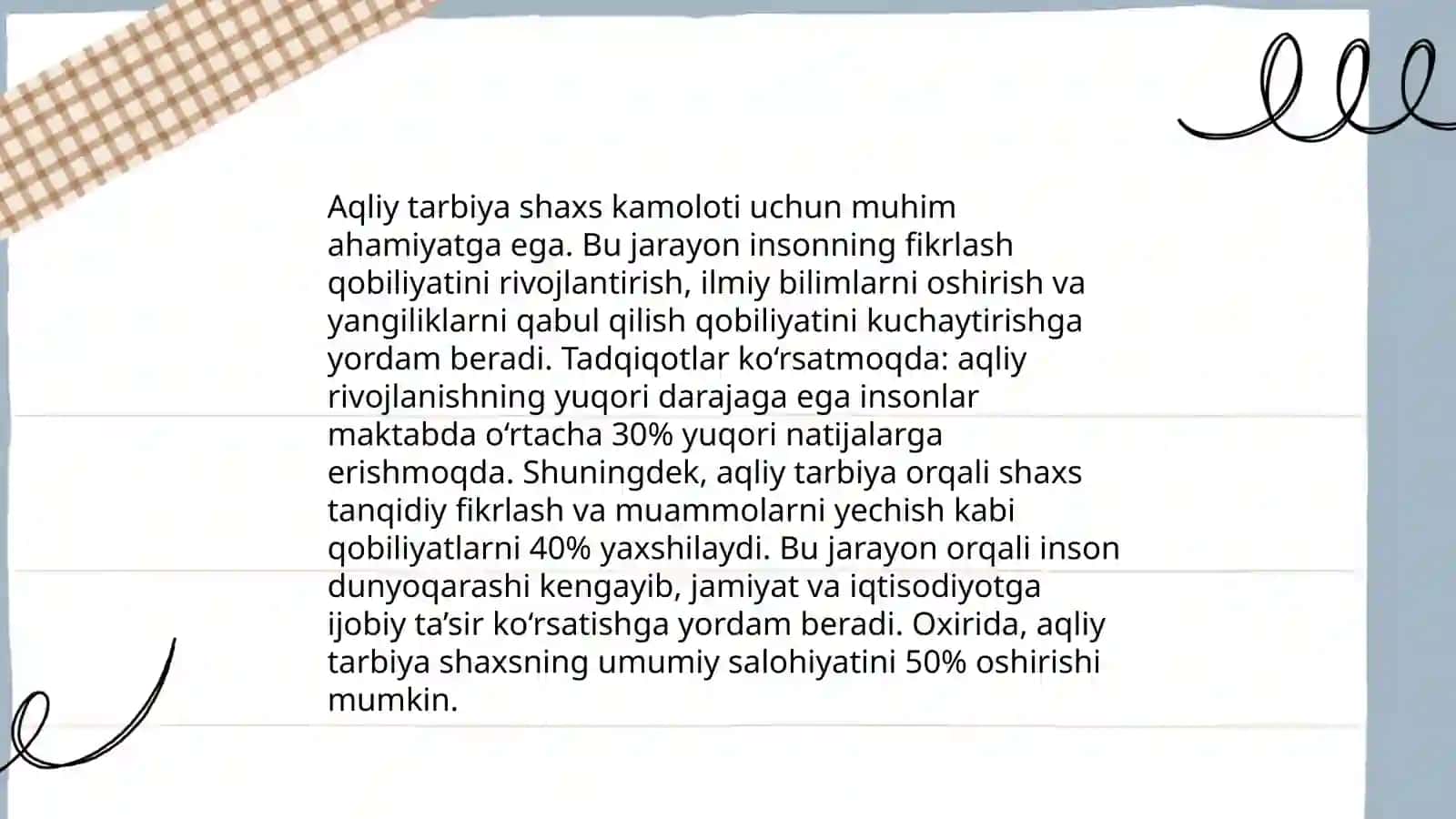 Mttda tarbiya turlari va ularning shaxs kamolotiga taʼsiri 4