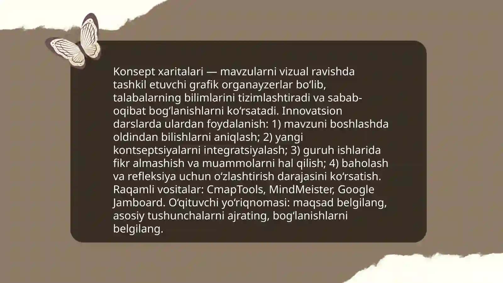 Innovatsion o'qitishda grafik organayzerlar 4
