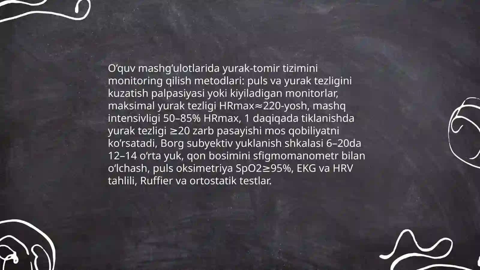 O’quv mashg’ulotlarida maktab o’quvchilari tanasining funktsional holatini baholash 4