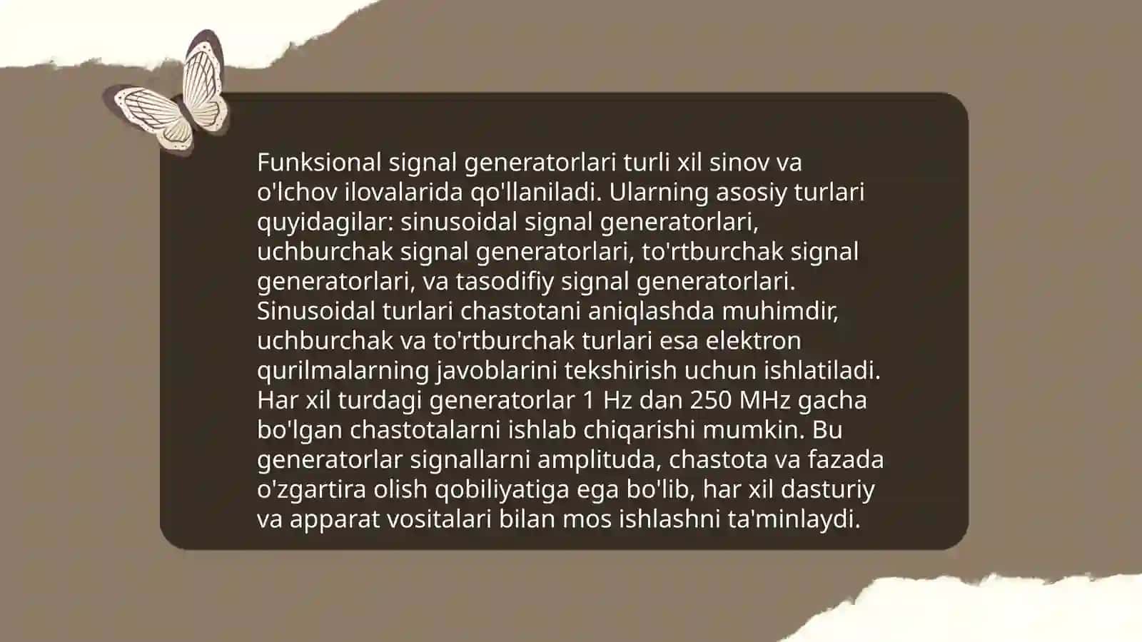 Signal generatorlari 4