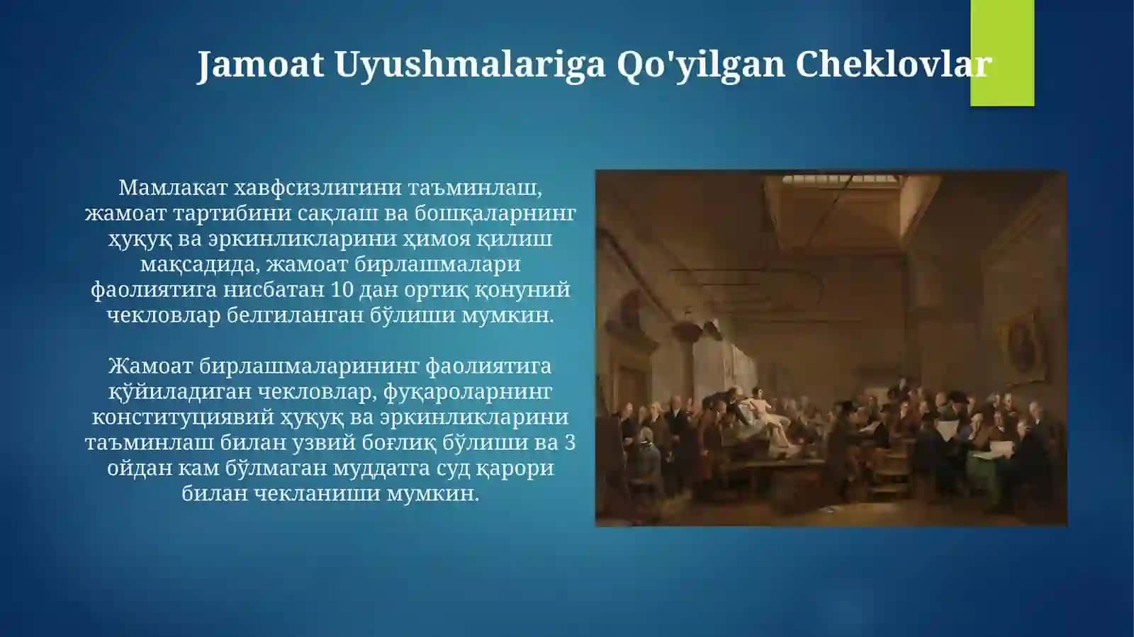 Jamoat birlashmalarining Konstitutsiyaviy asoslari 4