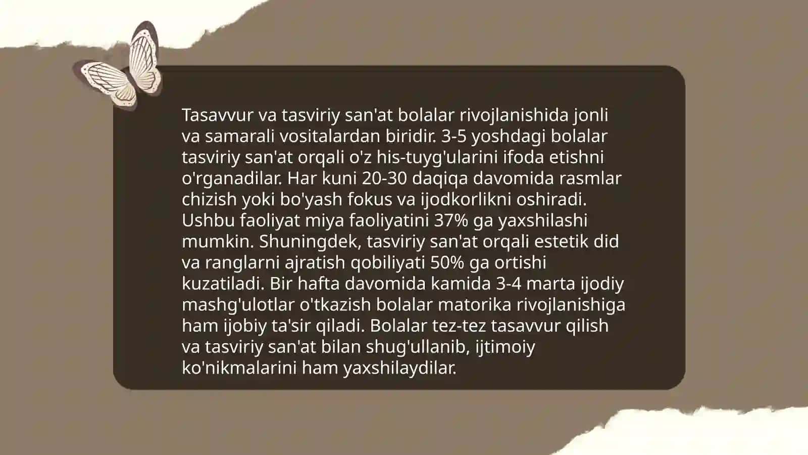 Bolada badiiy-ijodiy qobiliyatlarini rivojlantirish 4