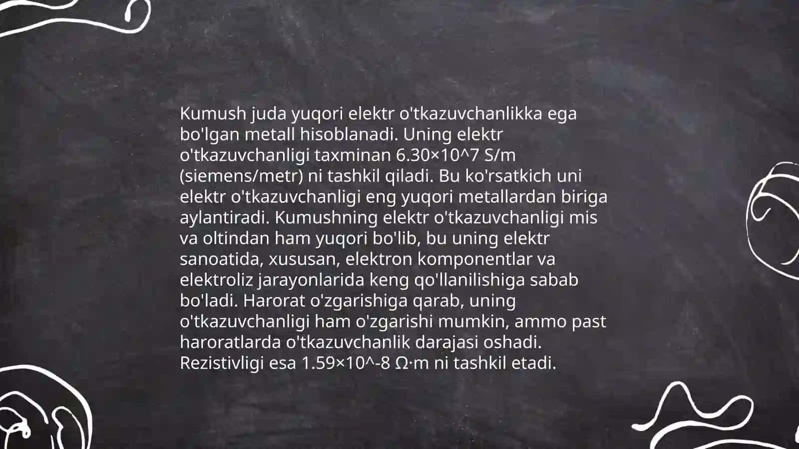 Oʻtkazgich Qimmatbaho metallar.Qiyin eriydigan metallar 4