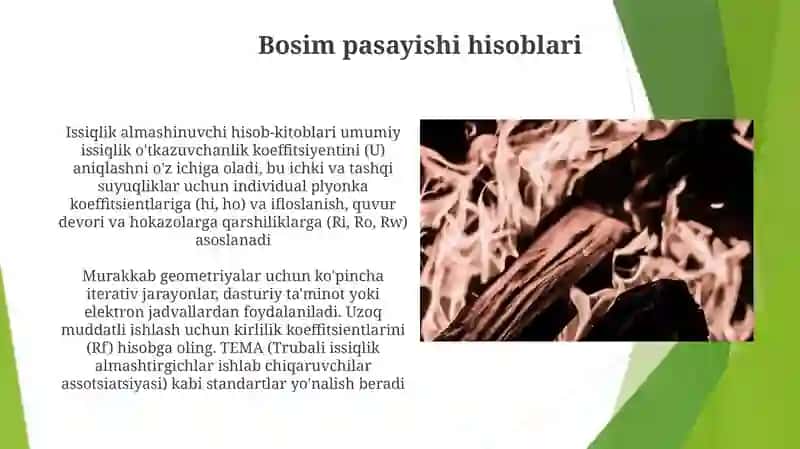 Issiqlik almashinish qurilmalari va isobi 4