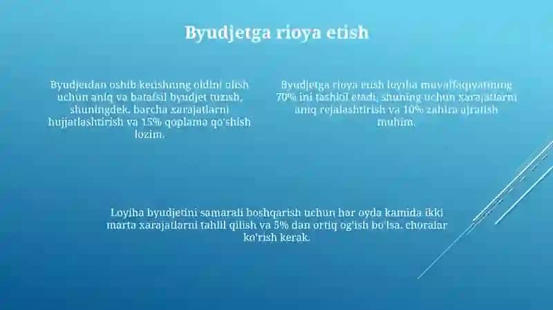 Loyiha Sifatining Baholash Mezonlari 4