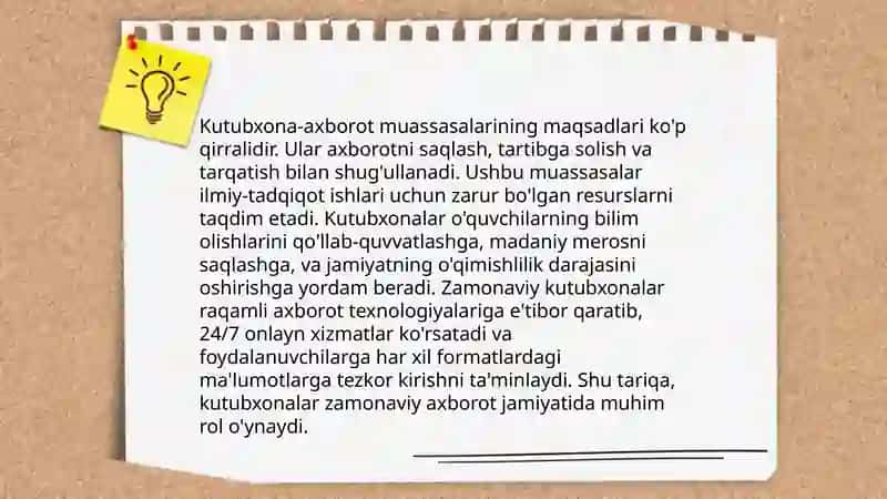 Kutubxona-axborot muassasalarining tashkiliy tuzilmasi 4