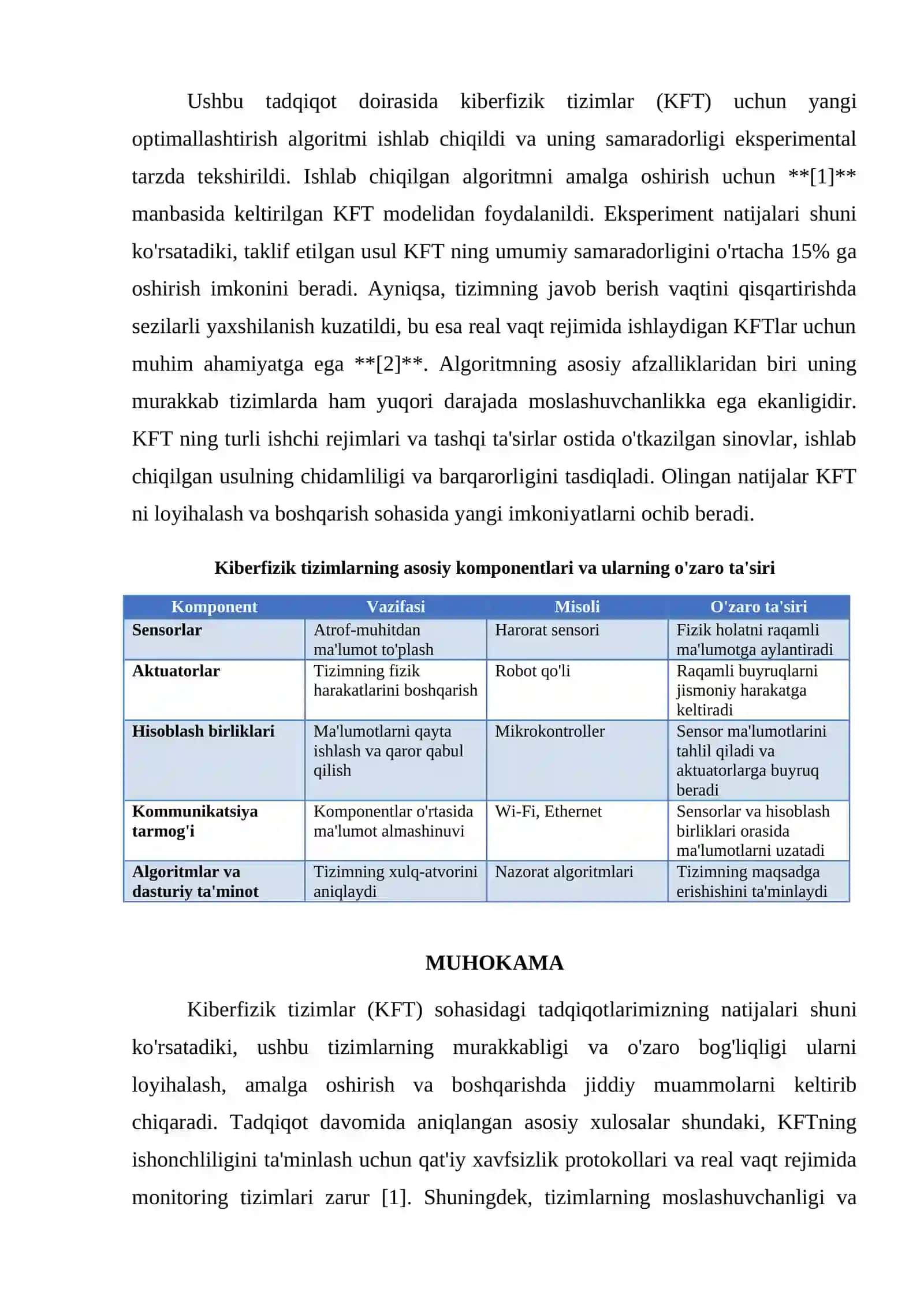 KIBERFIZIK TIZIMLAR (CYBER-PHYSICAL SYSTEMS) 4