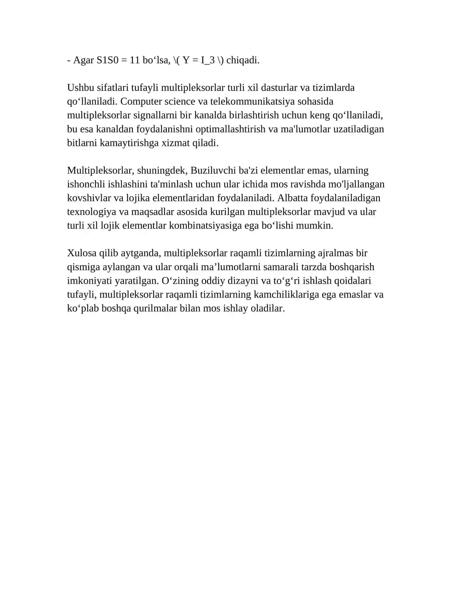 Multipleksorlash va de-multipleksorlash 4