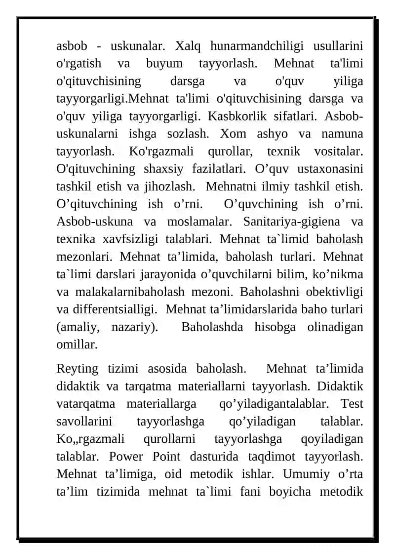 Texnologiya Fani Dars Ishlanmasi 4
