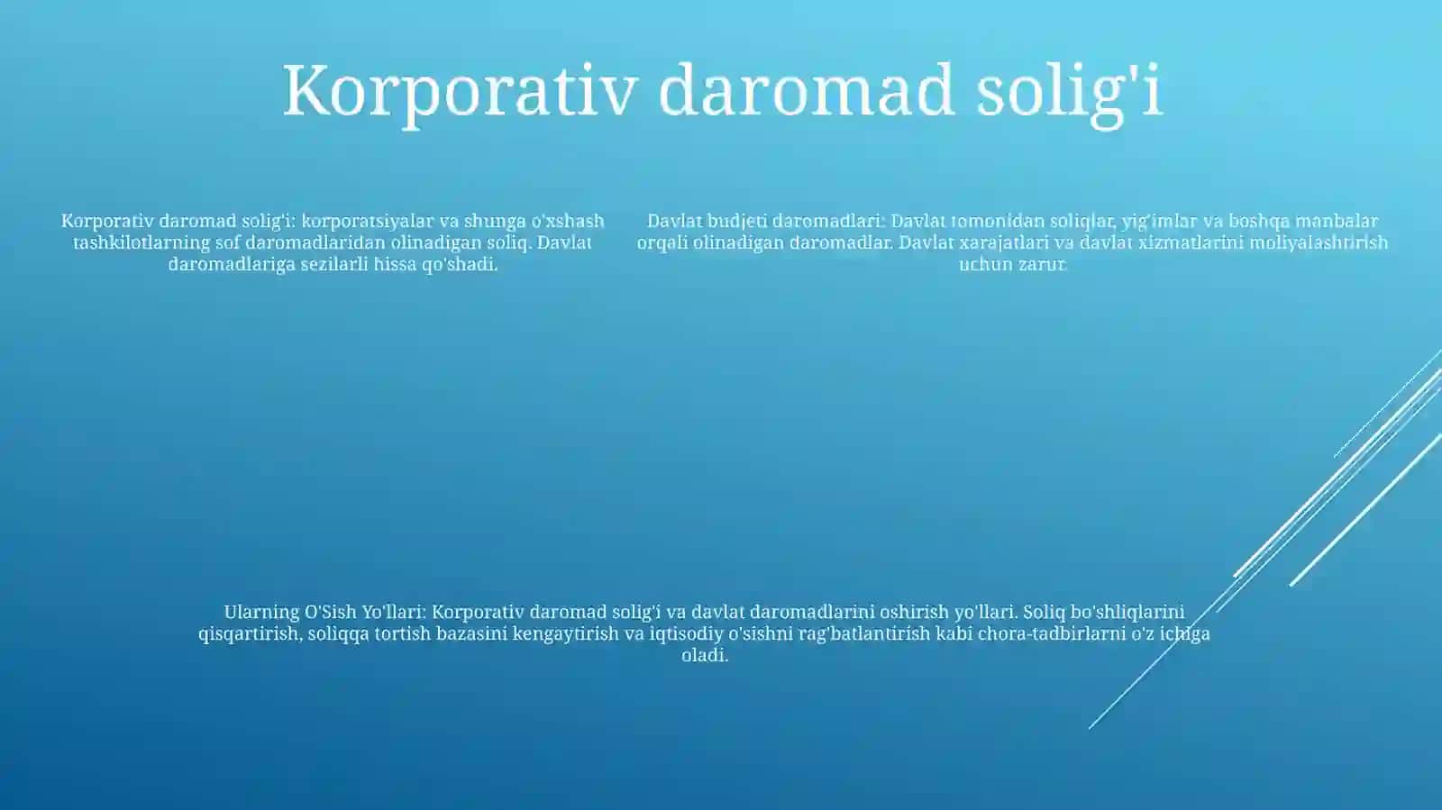 Davlat Budjeti Daromadlari, Ularning O'Sish Yo'Llari 4