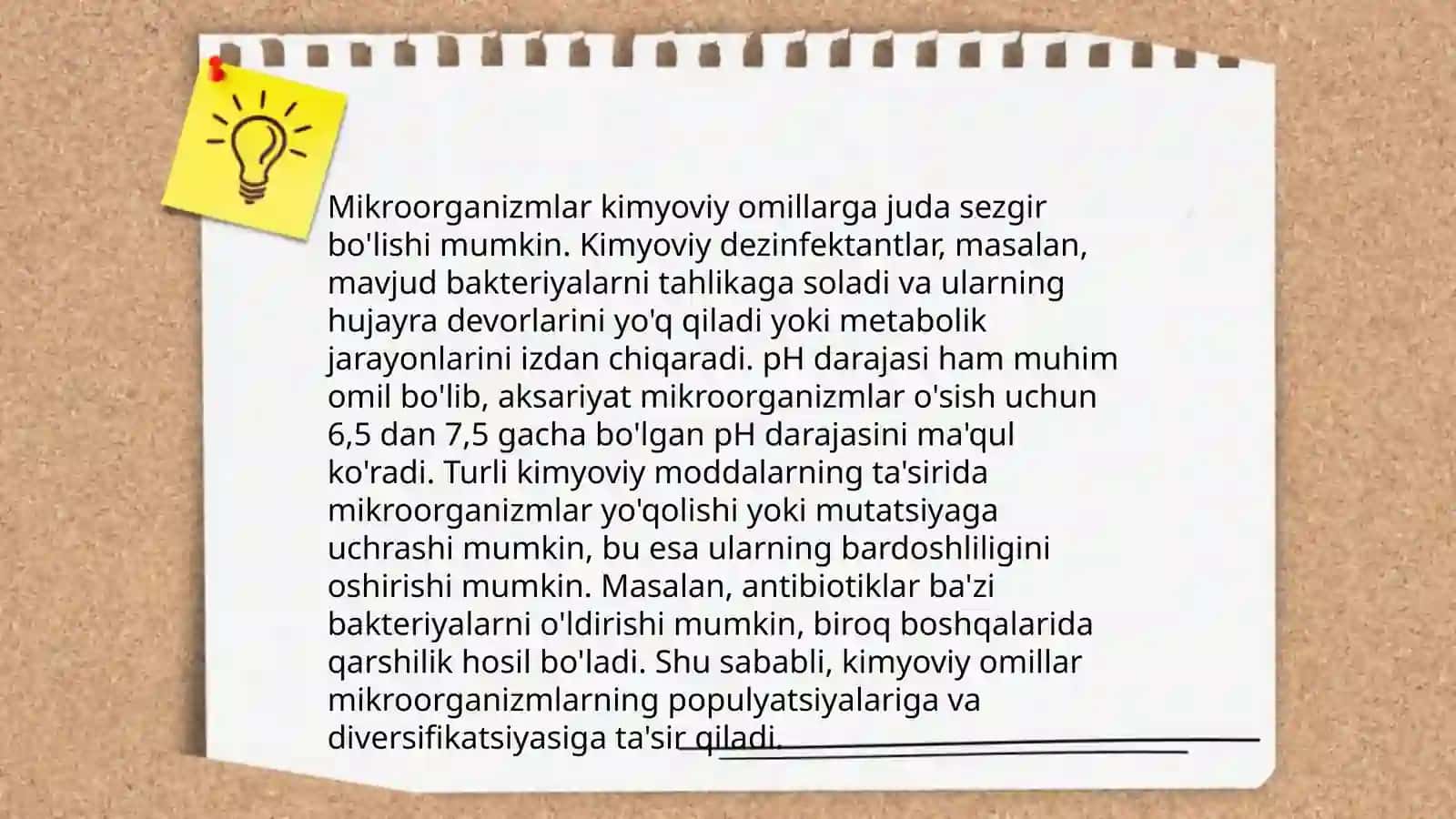 Tashqi muxit omilarining mikroorganizmlarga tasiri Mikroorganizmlarga kimyoviy va fizikaviy omillarni tasiri Strezatsiya qilishusulari Strezatsiyani sifatini tekshirish 4