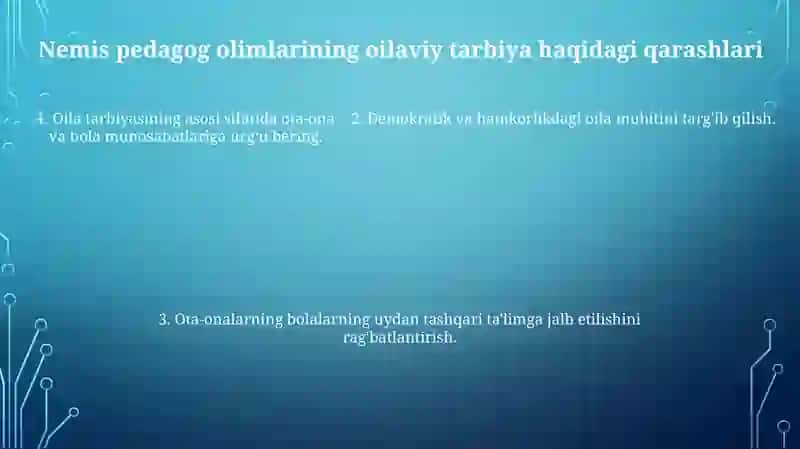 Nemis Va Rus Pedagog Olimlarining Tarbiya, Oila Tarbiyasi Va Oila Pedagogikasiga Oid Qarashlari 4
