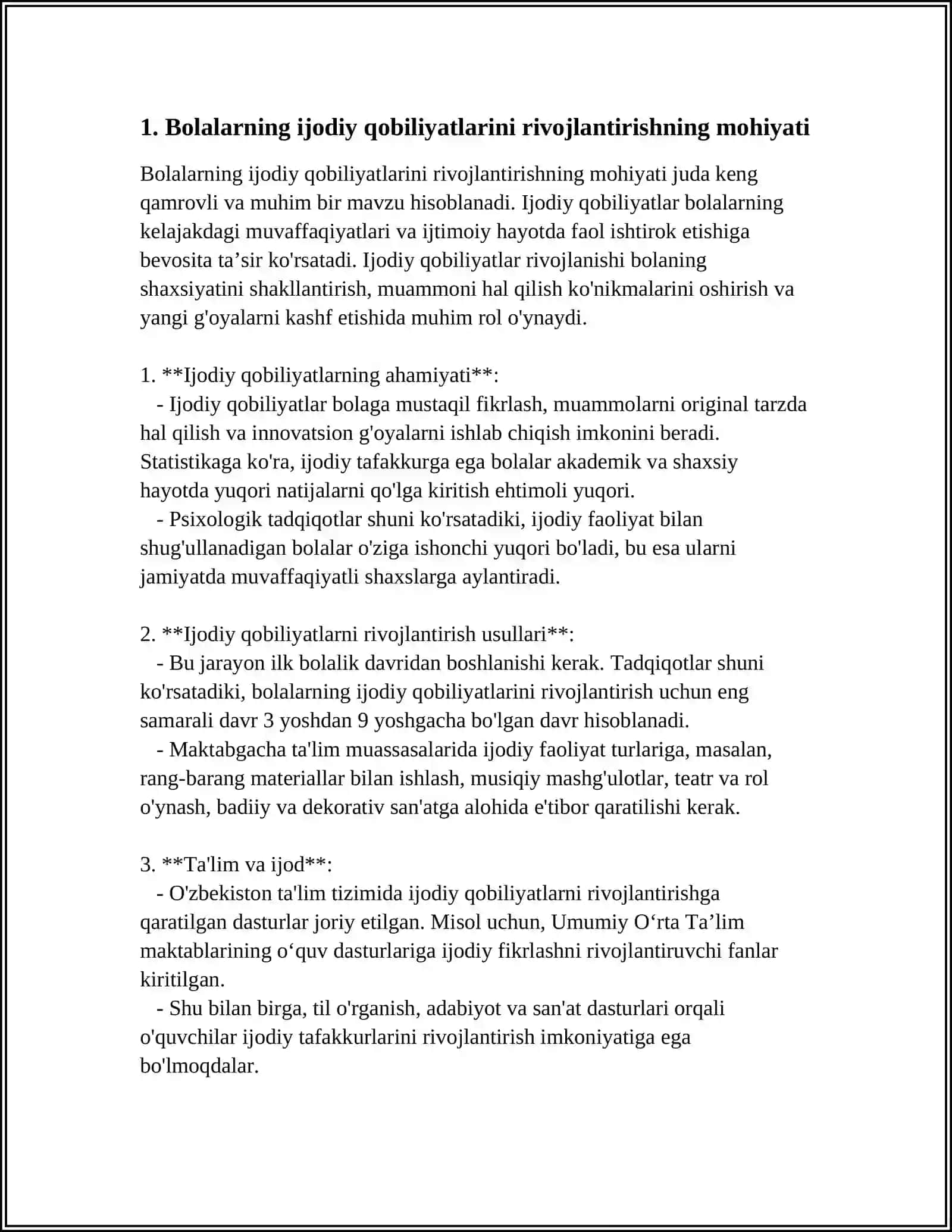 BOLALARNI IJODIY QOBILIYATLARINI RIVOJLANISHDA FAOLLIK AHAMIYATI 4