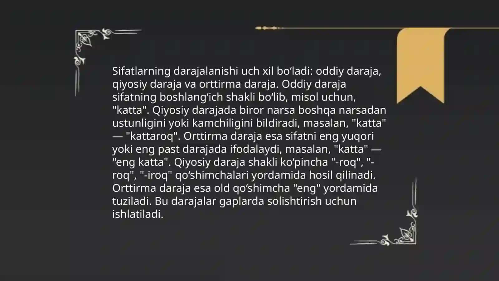 Arab tilida sifat va olmoshlar Abdiraxmonov Oʻtkirbek 4