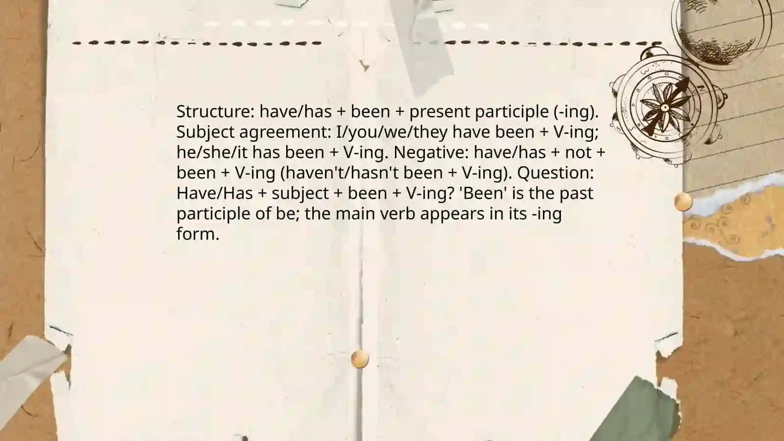 Present perfect tenses 4