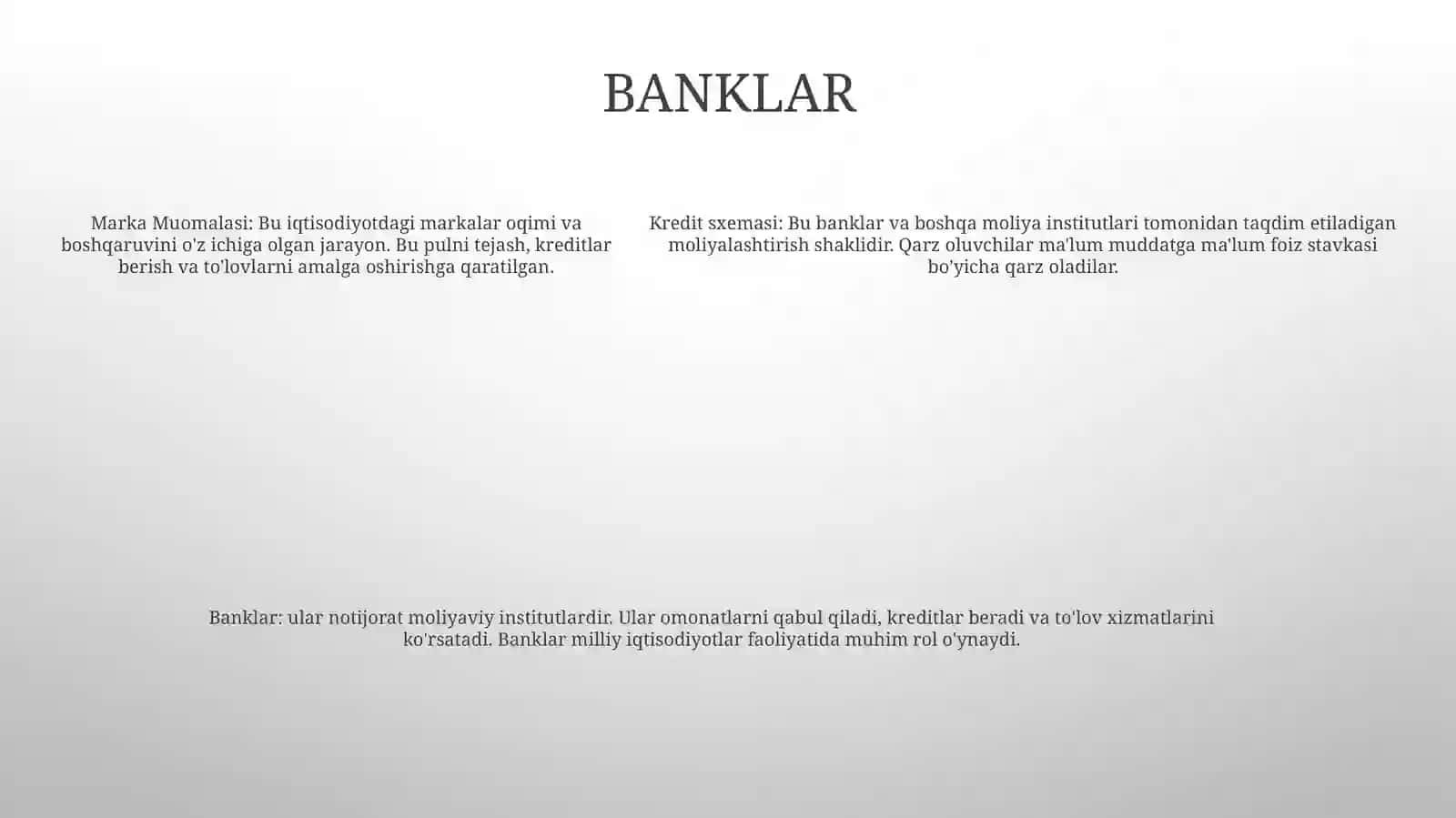 Pul Muomalasi, Kredit Tizimi Va Banklar 4