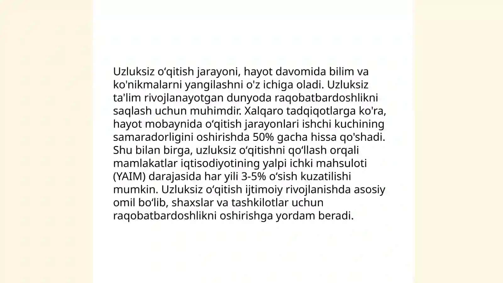 Pedagogning oʻzini oʻzi rivojlantirishi uzluksiz jarayon sifatida 4