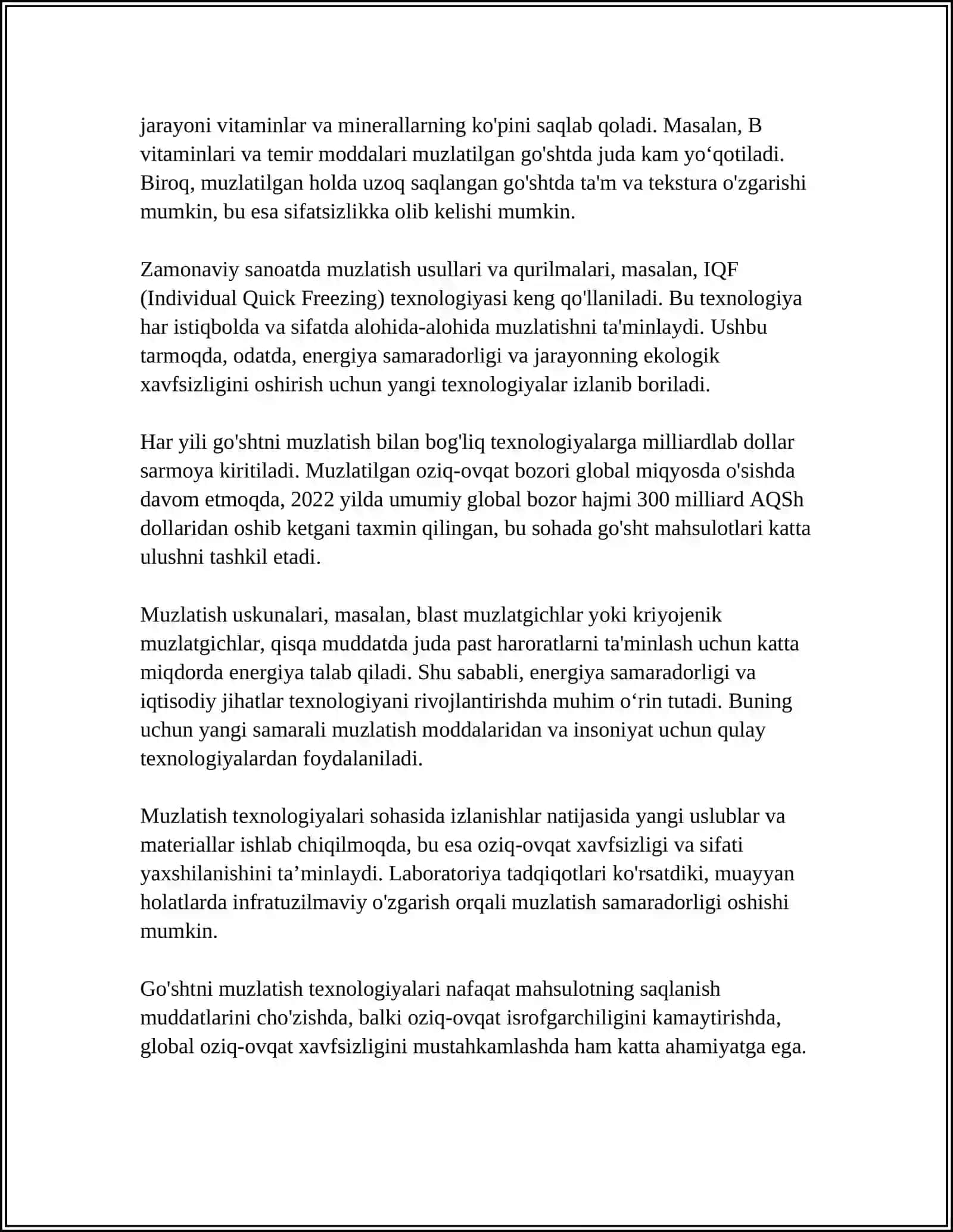 GOʻSHTNI SAQLASH VA QAYTA ISHLASH TEXNALOGIYASI 4