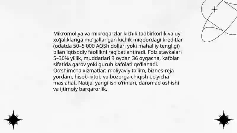 Tadbirkorliktashabbuslariniqo’llab-quvatlash 4
