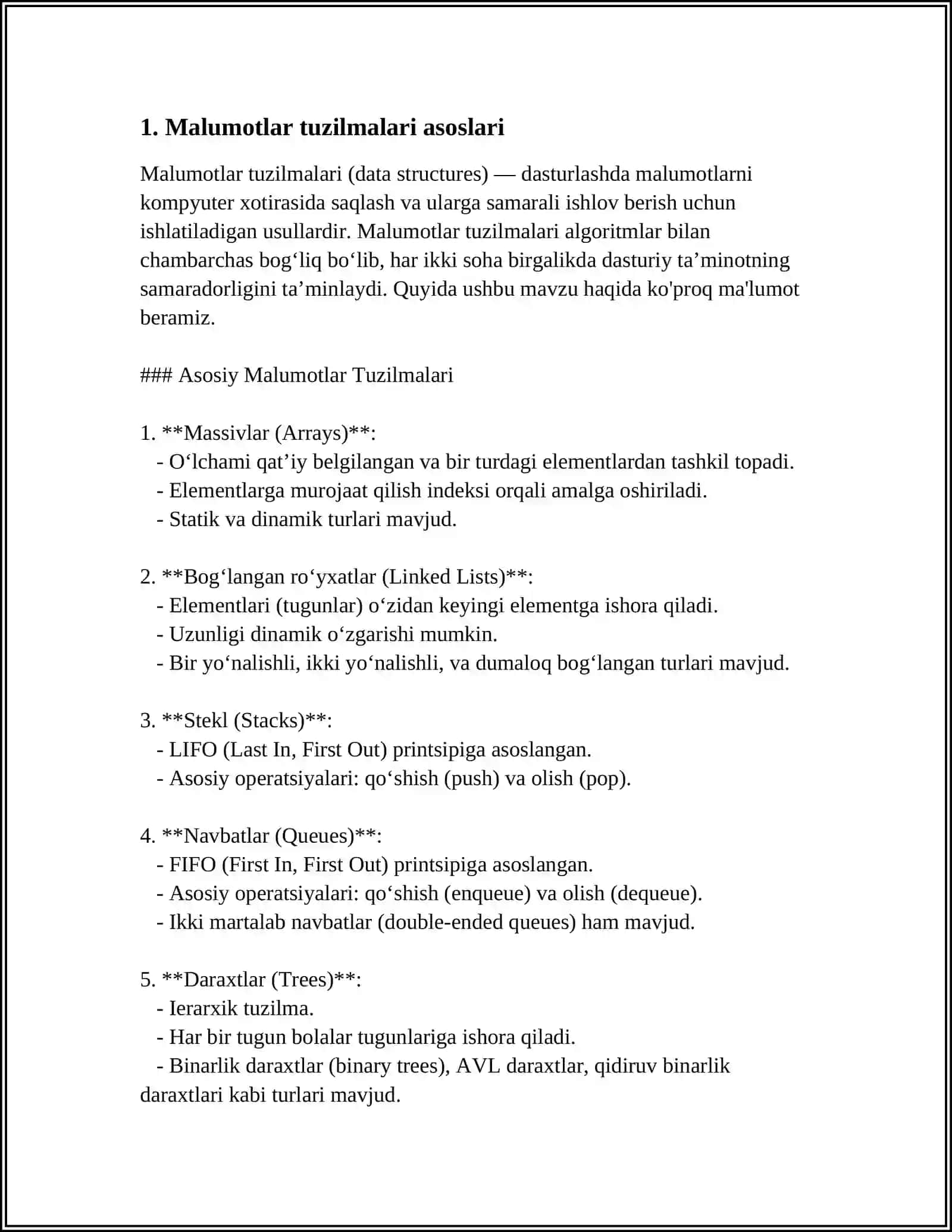 MALUMOT MODELLARI VA TUZILMALARI 4