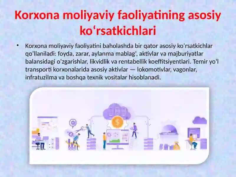 Korxona moliyaviy faoliyati tahlili. 4