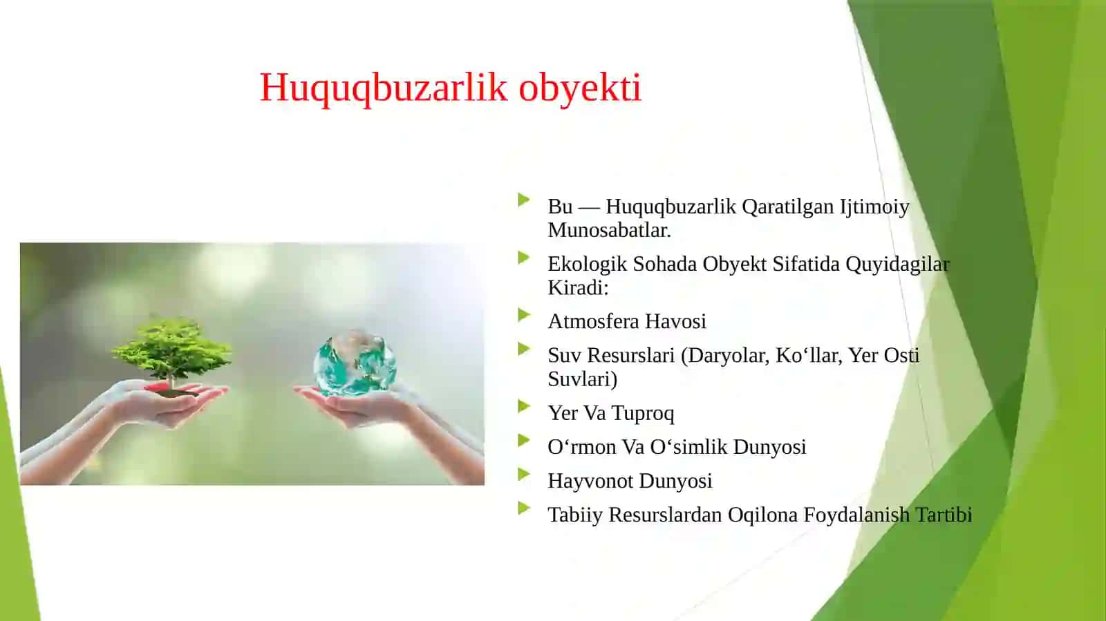 EKOLOGIYA VA ATROF MUHITNI MUHOFAZA QILISH VA TABIATDAN FOYDALANISH SOXASIDAGI MAMURIY HUQUQBUZQRLIKLAR TARKIBI. 4
