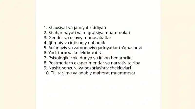 Modern hikoyalar boʻyicha prezintatsiya tayyorlash 4