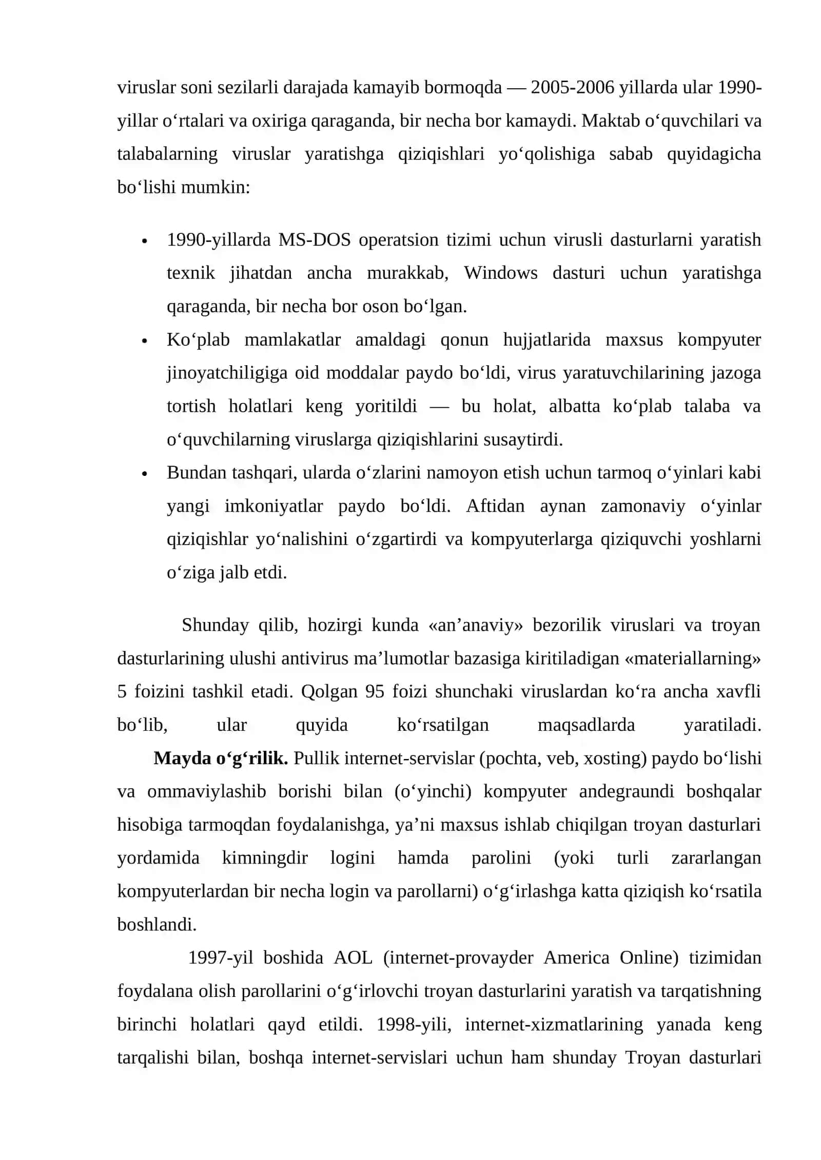 Kompyuter tarmoqlariga ruxsatsiz kirish va buzish 4