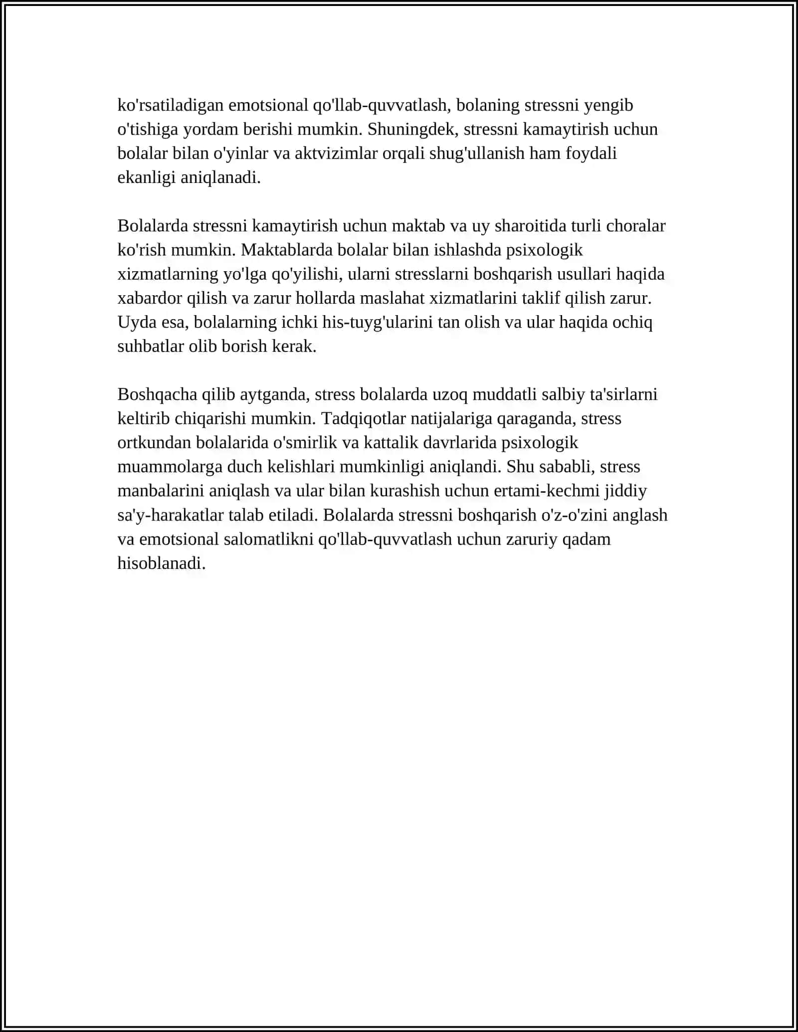 BOLALIK DAVRIDA EMOTSIONAL O’ZGARUVCHANLIK 4