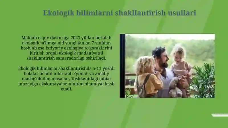 Ekologik tarbiya va madaniyatni shakllantirish 4