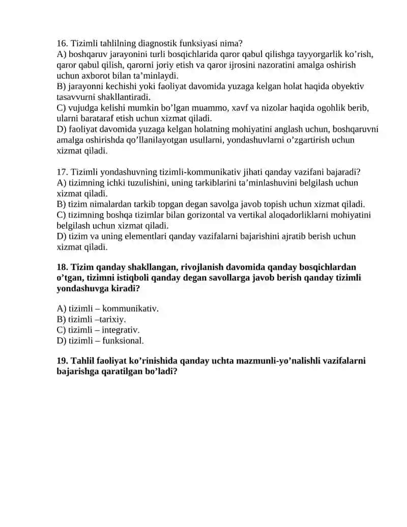 Tizimning joriy holati bilan kutilayotgan holati o’rtasidagi farq nima deb ataladi? 4