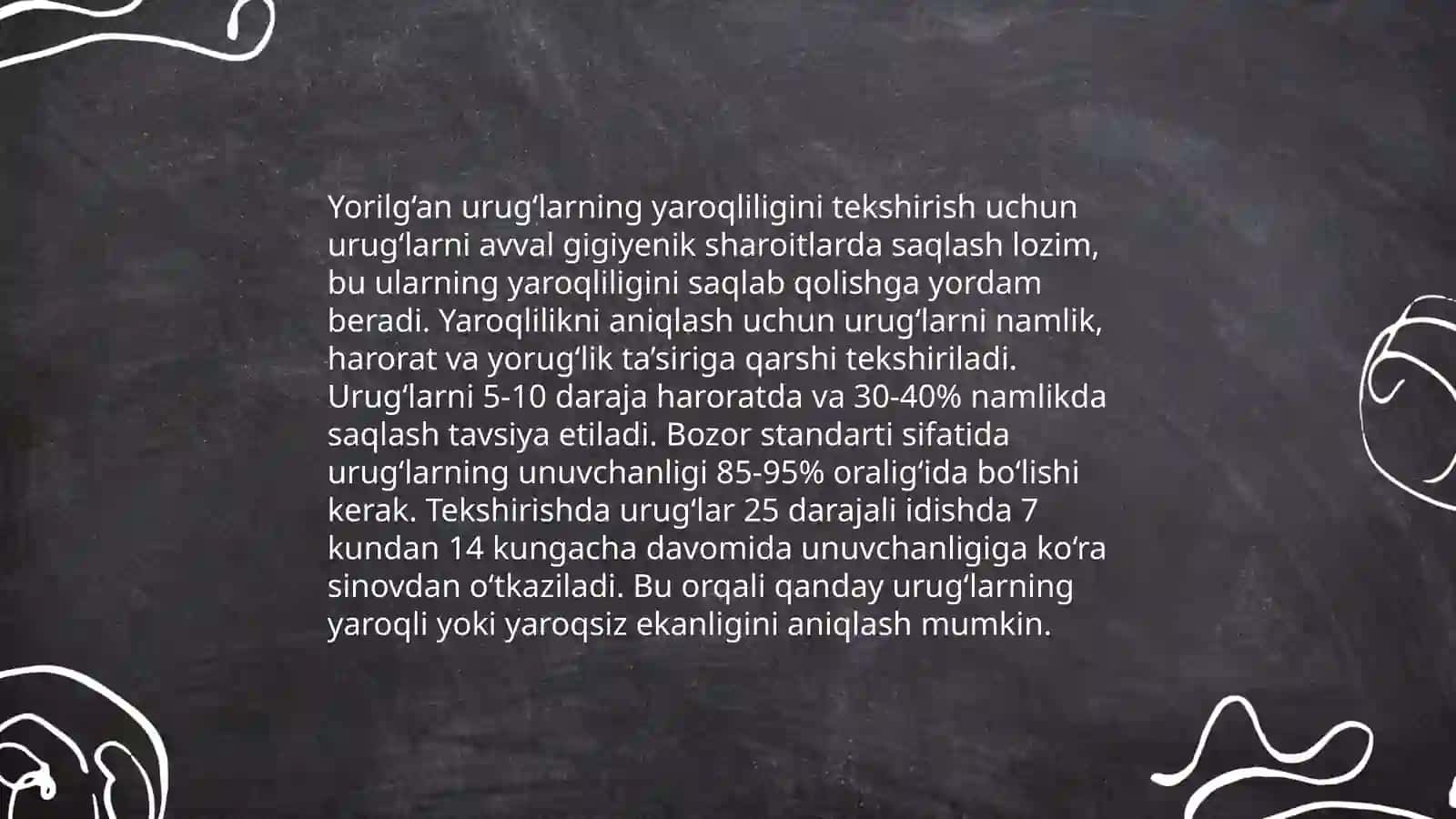 Moyli urugʻlarni aralashmalardan tozalashning zaruriyati 4
