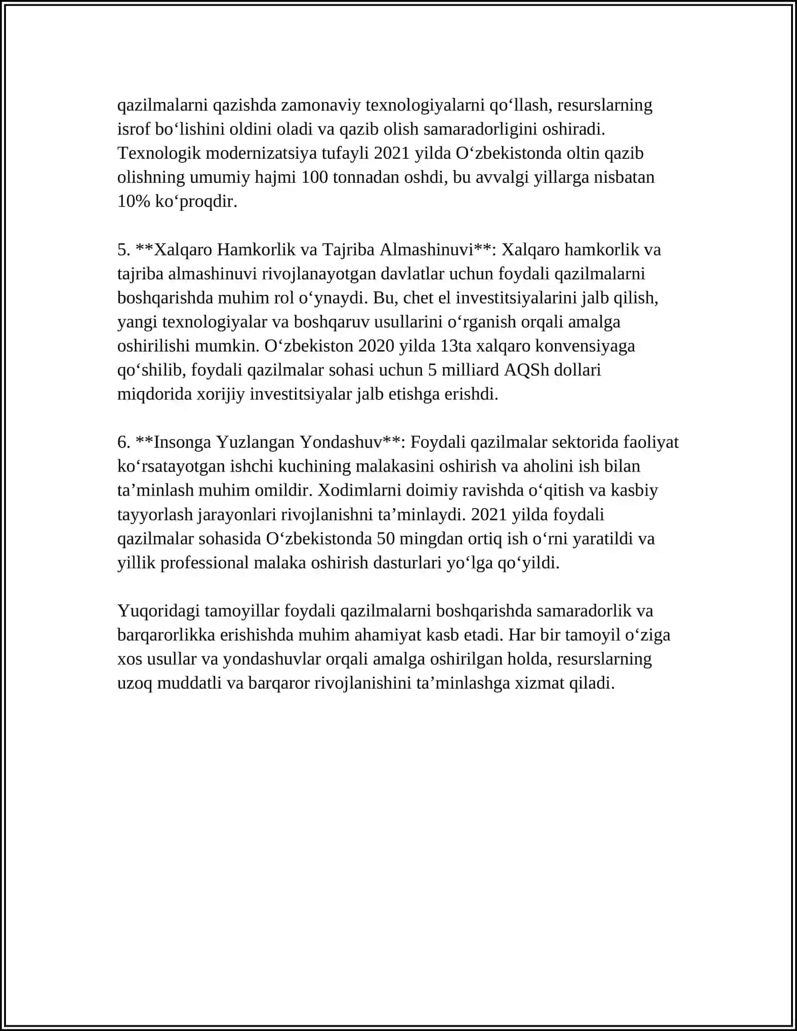 Foydali Qazilmalarni Iqtisodiy Jihatdan Samarali Boshqarish 4