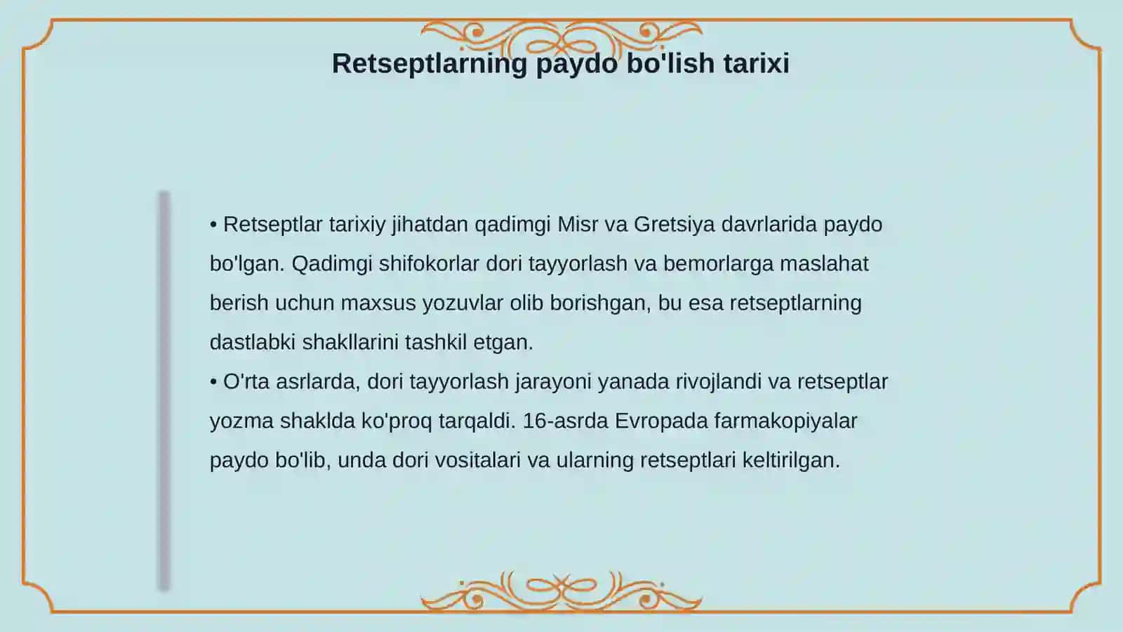 Retsept tarixi 4