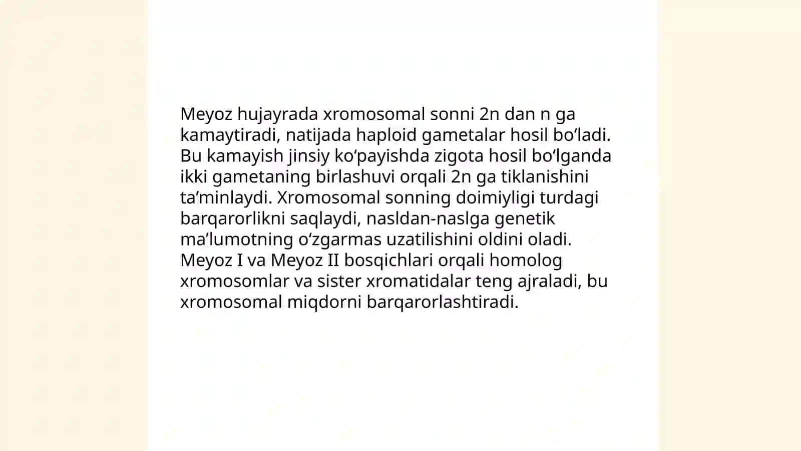 Meyozning biologik axamiyati 4