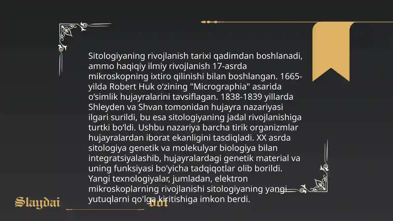 Sitologiyaga kirish maqsadi vazifasi va muammolari 4