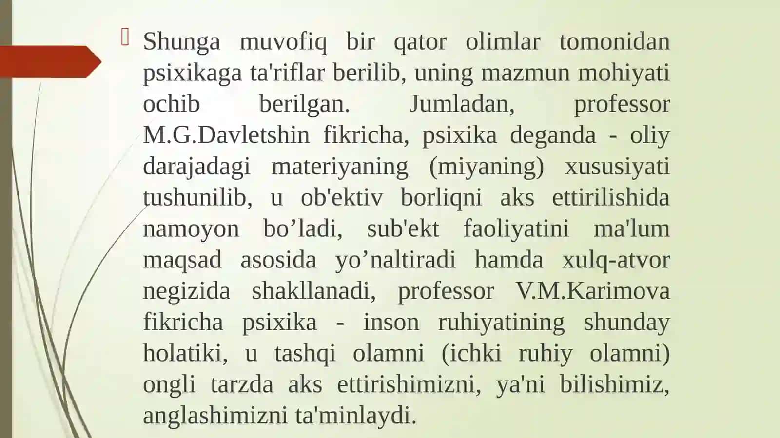 Psixologiya fanining predmeti, rivojlanishi 4