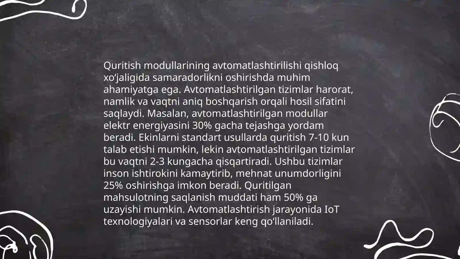 Donni quritish va saqlash jarayonida xizmat ko'rsatuvchi mexatronik modulni takomillashtirish 4