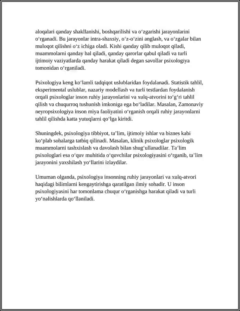 PSIXALOGIYA FANINING DOLZARB VAZIFALARI PREDMETI VA METODLARI 4