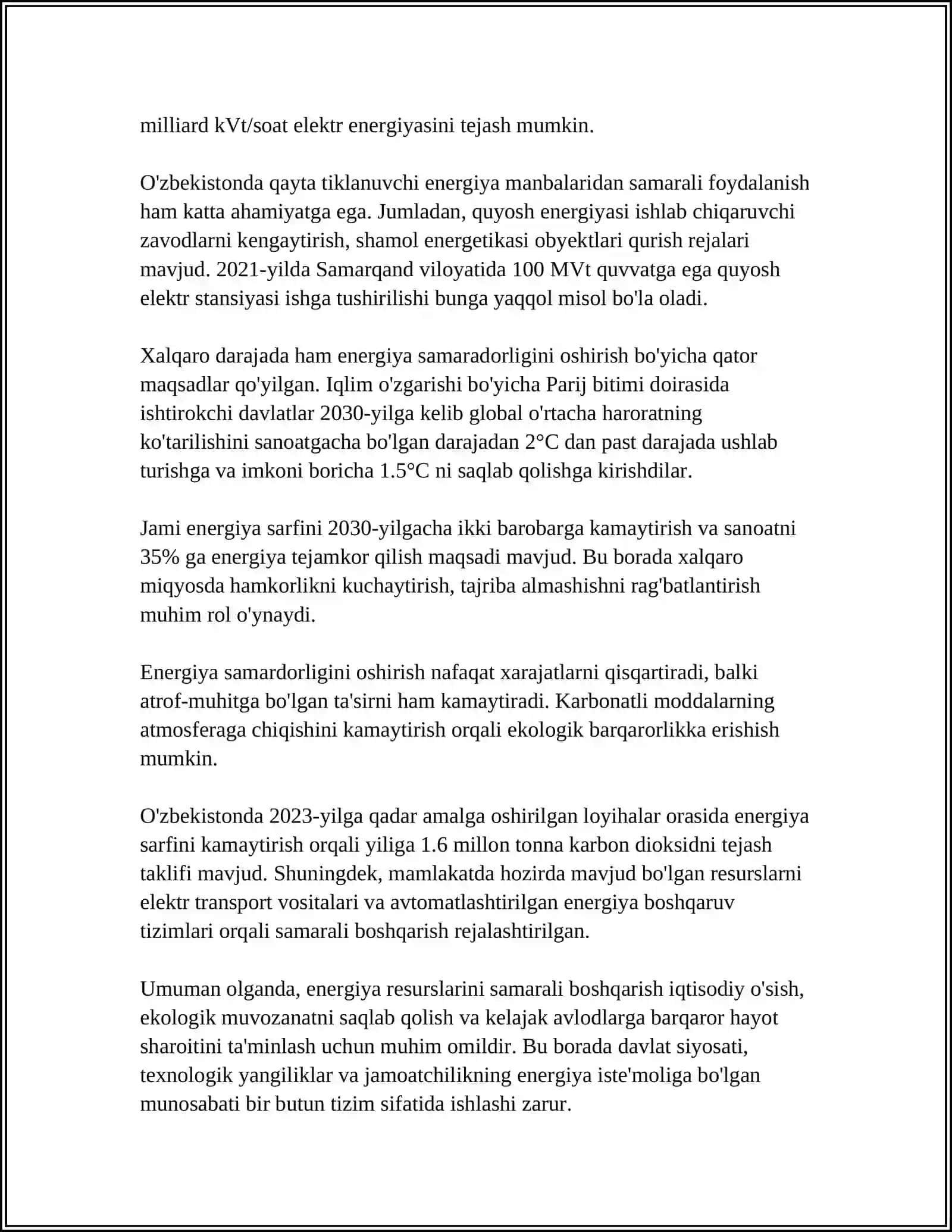 Energiya Resurslarini Samarali Boshqarish 4