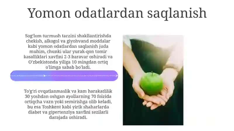 Sogʻlom turmush tarzining asoslari 4