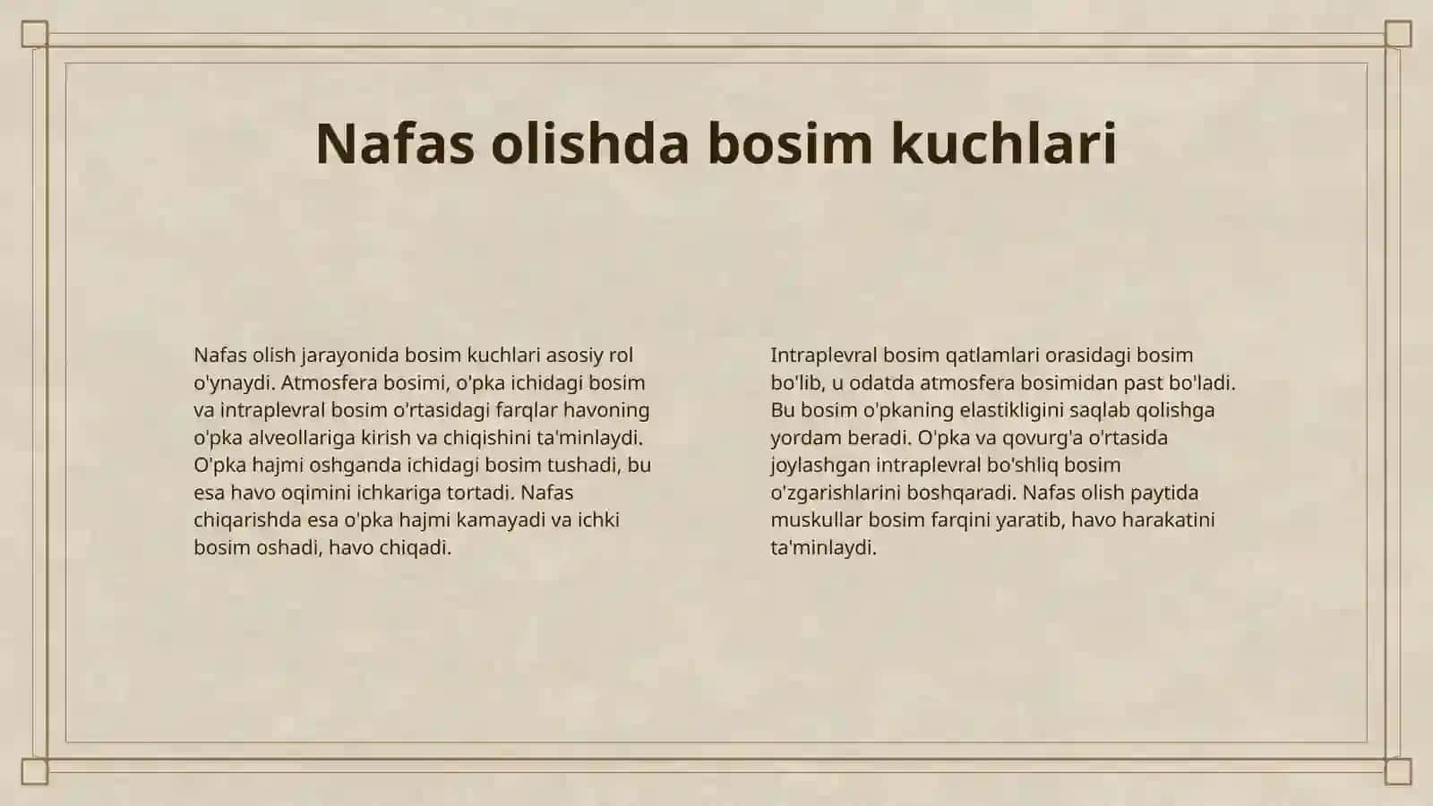 NAFAS OLISH SISTAMASINING FIZIKASI 4