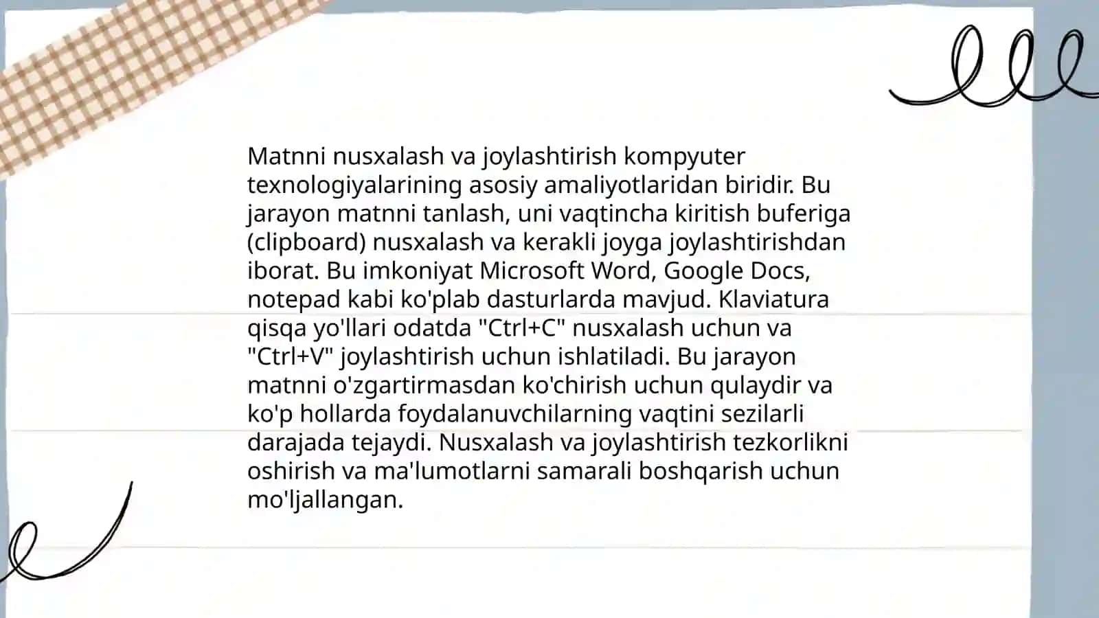 Klaviatura orqali matn kiritish 4