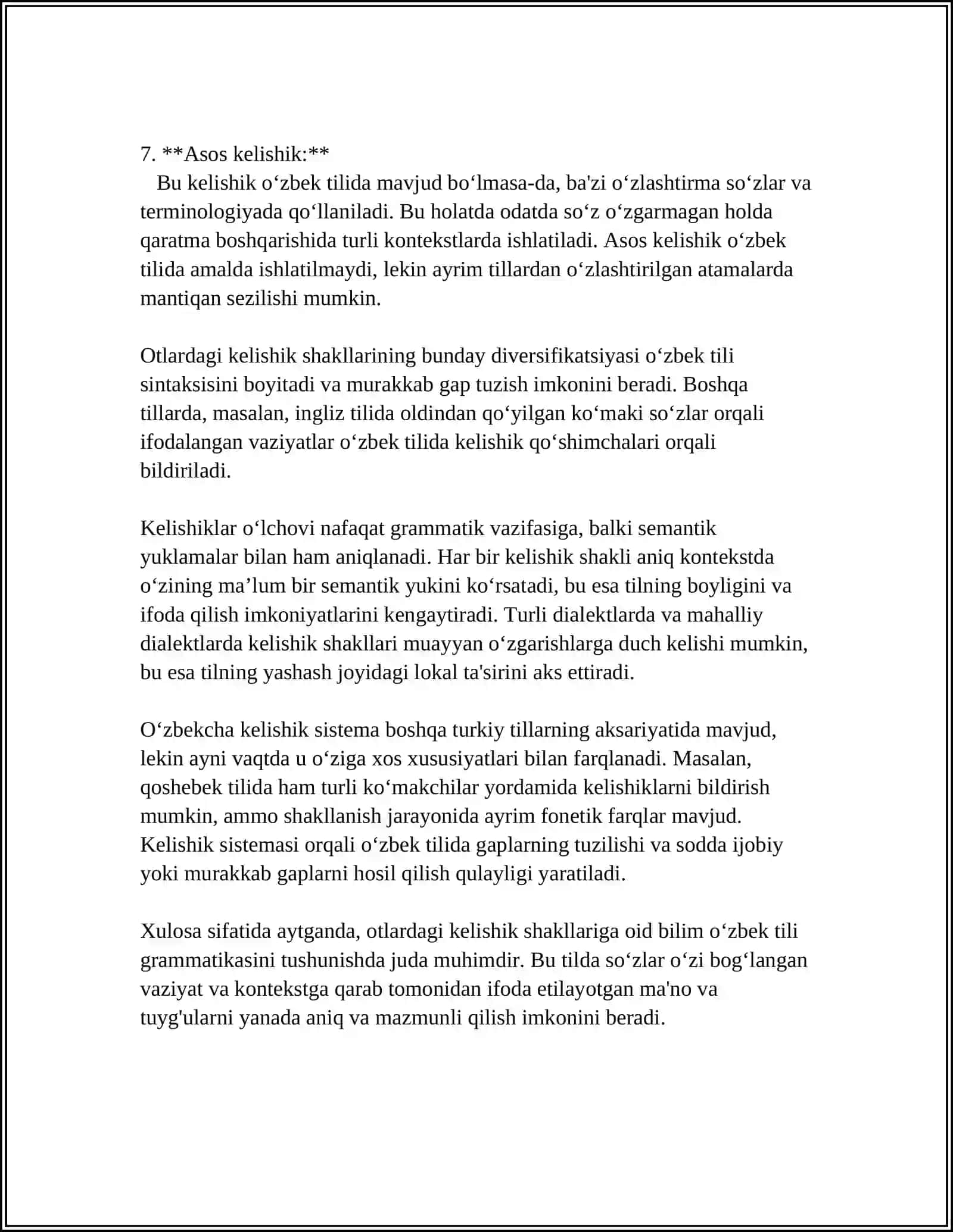 OTLARDAGI KELISHIK SHAKLLARI 4
