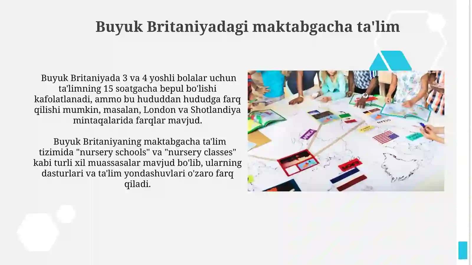 Xorijiy mamalakatlar maktabgacha ta'lim tizimi 4